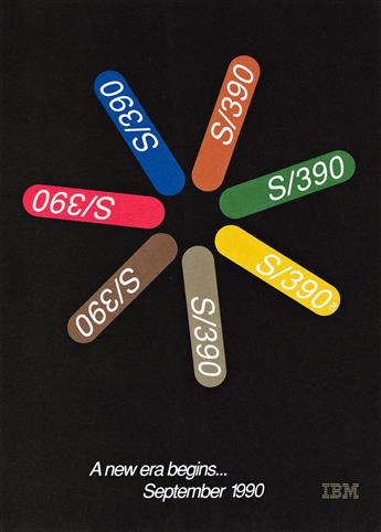 PAUL RAND (1914-1996).  [IBM POSTERS & EPHEMERA]. Group of 9 items. Sizes vary.